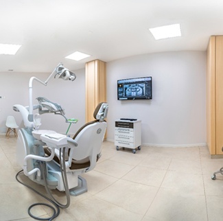 Treatment room in dental office